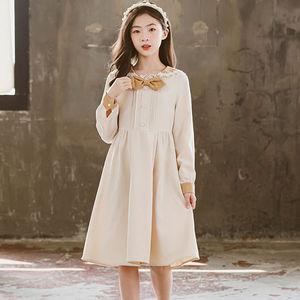巴­拉巴­拉女童连衣裙春秋新款韩版洋气中长款儿童裙子女孩公主裙