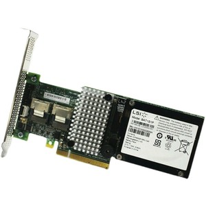 LSI MR SAS 9260-8i阵列卡带电池 RAID5卡 6G/S 单盘支持18T