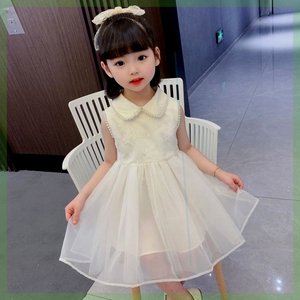 巴拉巴立女宝宝公主裙洋气儿童夏季韩版超仙网纱裙网红女童连衣裙