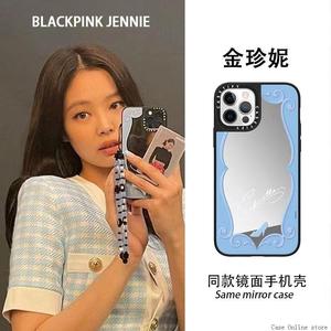 CASE联名Jennie同款迪士尼公主英文魔镜15Pro适用iPhone14ProMax苹果13明星ins风简约韩系手机壳12Pro防摔套