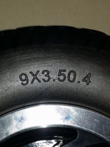 老年人电动代步车免充气轮胎微孔实心弹力轮胎9X3504