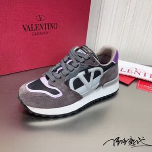 Valentino/华伦天奴 运动休闲女鞋侧边大logo厚底系带板鞋男鞋