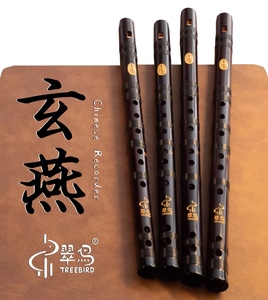 翠鸟 玄燕系列中式竖笛 专业竖吹竹笛 国风民族乐器 龙年纪念品