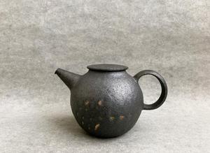 现货 日本陶瓷作家 村上跃 黑釉茶壶 350ml