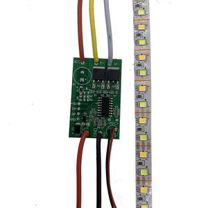 AI离线语音声控灯开关电路板低压5V12V声控双色画灯带灯条控制板