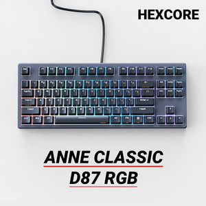 HEXCORE ANNE CLASSIC D87 RGB 安妮经典款87键机械键盘 有线 RGB