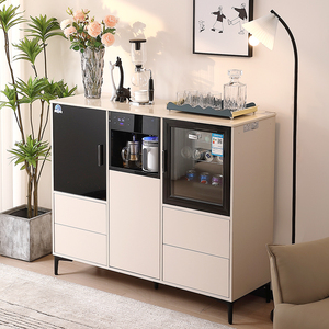 茶吧机柜子一体柜带消毒冰箱多功能语音智能办公商用饮水机餐边柜