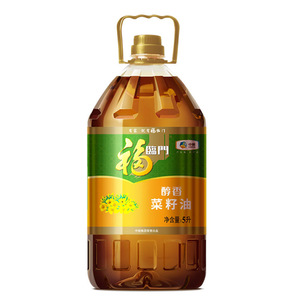 福临门醇香菜籽油5L 中粮出品食用油 家用商用菜籽油转基因D