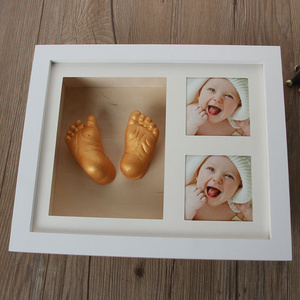 婴儿手足印相框立体手脚印克隆粉模型粉婴儿成人手脚模纪念