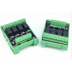 4路欧姆龙继电器模块/模组/四路控制板/PLC放大板驱动4长开4长闭
