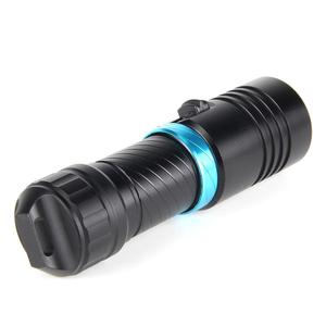 新款手电筒DX1L2 T6潜水手电 铝合金LED充电80米水下手电户外照明