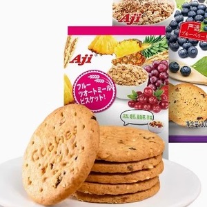 Aji 蓝莓燕麦饼干散装粗粮杂粮饼早餐饼零食午茶糕点餐饱腹300g