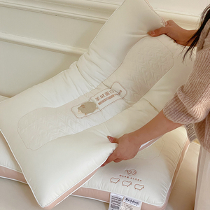 水星家纺超柔软枕头枕芯家用单个女成人护颈椎助深度睡眠觉专用一