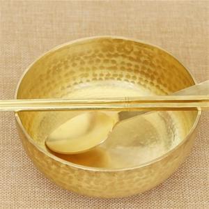铜餐具铜碗纯铜碗铜勺铜筷子纯手工纯铜黄铜碗碗筷勺紫铜碗碗筷勺