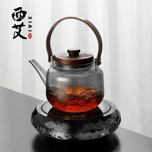 煮茶壶2023新款家用焖茶泡茶玻璃茶壶耐高温大容量电陶炉茶具套装