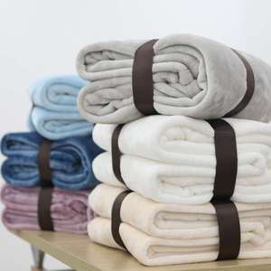 冬季加厚纯色单人珊瑚绒小毛毯空调毯毛巾被法兰绒瑜伽盖毯午睡毯