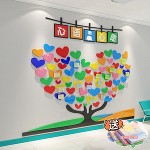 心许愿树医院科室安宁疗护士站文化墙设计健康宣教二维码装饰布置