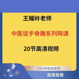 王耀岭中医徒手骨雕系列网课高清完整视频课程