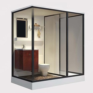 整体淋浴房浴室一体式卫生间隔断玻璃移动洗澡间家用工程集成卫浴