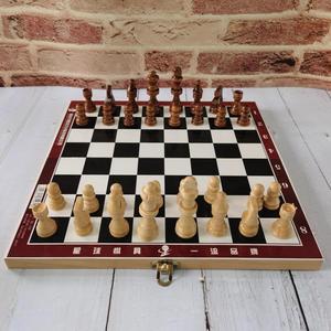 大号实木可折叠国际象棋木制儿童成人学生益智比赛西洋棋盘