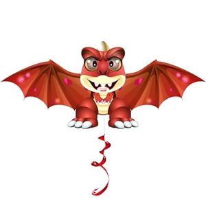 HENGDA KITE Juvenile Dragon Kite，for Kids and Adults，Easy