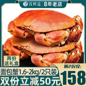 面包蟹鲜活熟冻大螃蟹黄金蟹新鲜海鲜水产特大超大母蟹珍宝奶油蟹