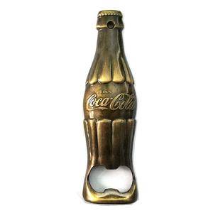 可口可乐金属瓶型镂空开瓶器 饮料啤酒起子 古铜色 银色