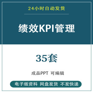 新企业员工KPI绩效考核与管理PPT课件模板 人力资源人事制度培训