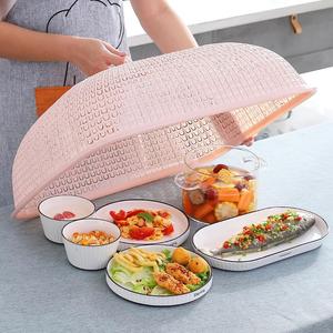 长方形盖菜罩新款加大塑料菜盖子食物罩家用厨房防蚊餐桌台罩大号