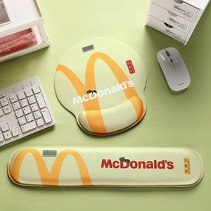 M记麦当劳创意护腕鼠标垫护手腕键盘手托一体防腱鞘炎办公游戏