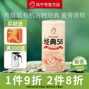 凤宁号滇红茶升级款经典58云南凤宁品牌红茶蜜香型半斤装铁罐250g