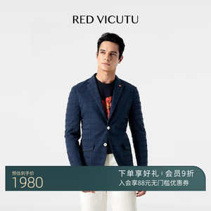 RED VICUTU男士休闲西服上衣新款商务休闲百搭商场同款西装外套