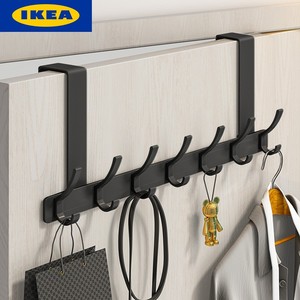 IKEA宜家门后挂钩挂衣架卧室门上无痕免打孔门背式收纳置物衣服挂
