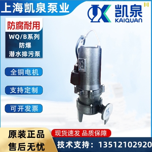 上海凯泉WQ/B系列防爆小型潜水排污泵自吸污抽水泵原厂正品