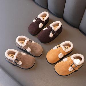 回力雪地靴儿童女宝宝棉鞋冬季婴儿学步鞋软底公主鞋加绒保暖男豆