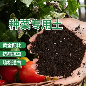 营养土种菜专用土阳台蔬菜有机土肥料泥土壤盆栽育苗土发酵疏松