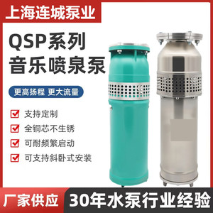 上海连城QSP喷泉景观专用泵高扬程大流量全铜电机音乐喷泉潜水泵