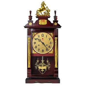 报时座钟钟表上弦链发条纯铜机芯台钟实木机械客厅中式机械挂老式