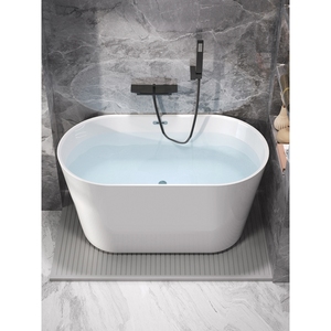 惠达亚克力家用小户型浴缸迷你成人无缝一体独立式深泡小型浴缸窄