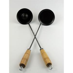 炸油粑粑铁勺子葱油黑铁面窝勺圈圈饼凸勺工具海蛎灯盏糕油炸模具