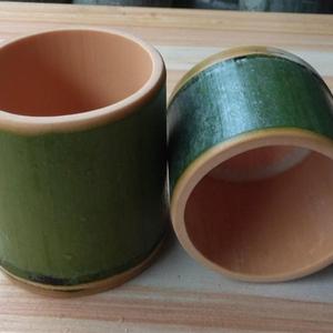 竹筒鸡竹筒饭竹筒竹筒饭蒸筒天然楠竹杯新鲜现做竹碗竹餐具竹子