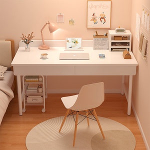 IKEA宜家电脑桌女生卧室桌子简易出租屋化妆桌白色书桌简约学习桌