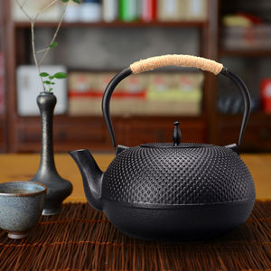 德国进口铸铁茶壶家用围炉煮茶铁壶日式手工无涂层烧水壶户外露营