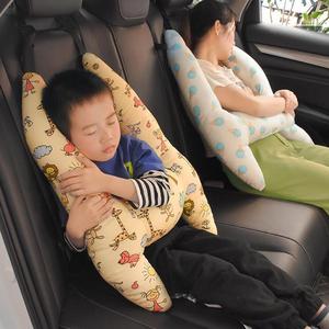 汽车抱枕被子车载睡觉头托两用儿童可爱靠枕宝宝车用安全带套神器