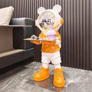创意太空宇航员客厅装饰品摆件大件 落地存钱罐大容量简约轻奢风