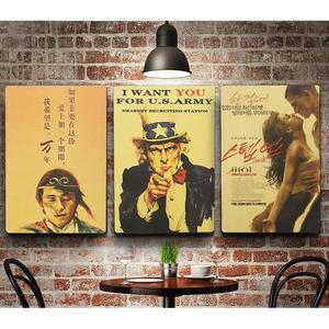 欧美复古海报电影人物木板画网吧酒吧咖啡厅墙面装饰影院墙壁挂件