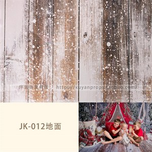 直供JK-012圣诞雪地板西西定制背景新生儿百天周岁摄影可折叠纳米