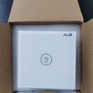 AJB新款86型碧桂园安居宝开关面板 e无线通讯技术智能灯光控制器