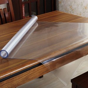 桌子垫子透明加厚防烫桌面透明桌布防水茶几垫桌垫胶垫座布正方形