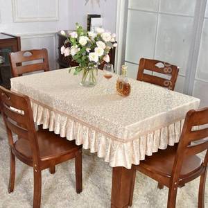 桌布客厅桌布台布套罩耐脏尺寸长方形半包桌布套茶几会议室大布艺